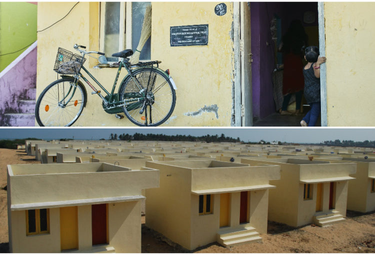 140 houses have been built in Chinnakuppam, in line with the guidelines laid down by the government.