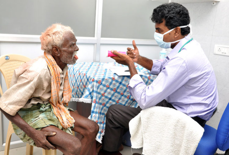 Medical camps are held regularly in some areas, enabling local inhabitants to have their check-ups done on a regular basis.