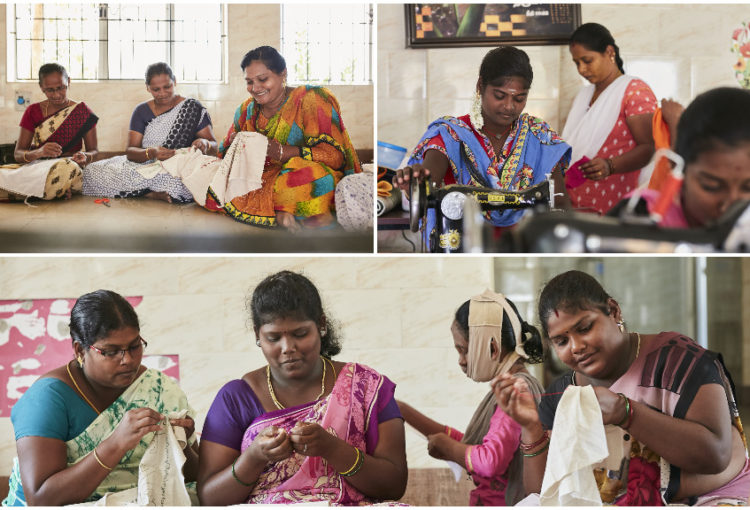 Depending on their aptitude and personal interest, women are encouraged to take up sewing and embroidery.